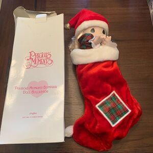 Precious Moments “Jingle” Doll with Stocking
